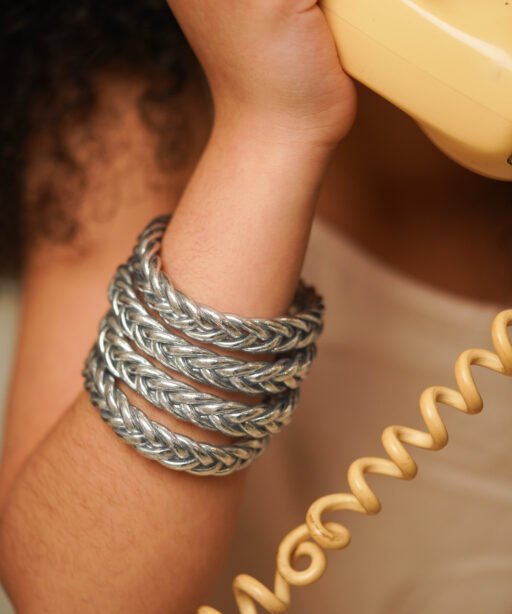 Alternative view of Silver Braided