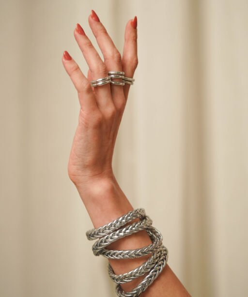 Alternative view of Silver Braided