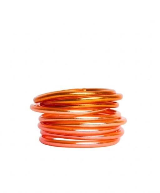 Fire Orange Bangle Set