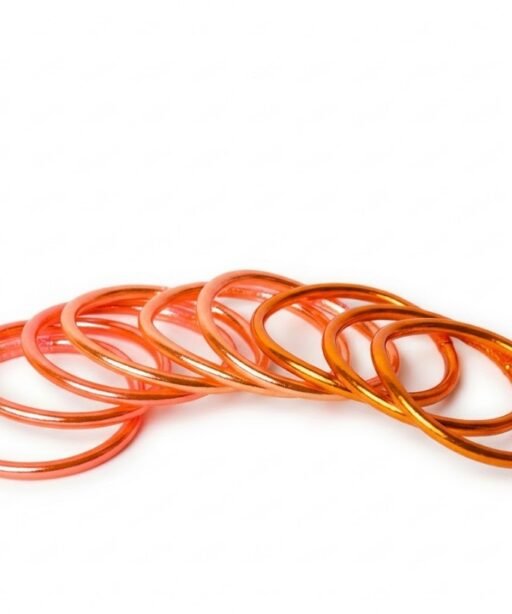 Alternative view of Fire Orange Bangle Set