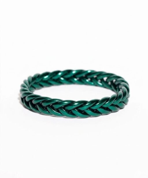 Alternative view of Dark Green Braided