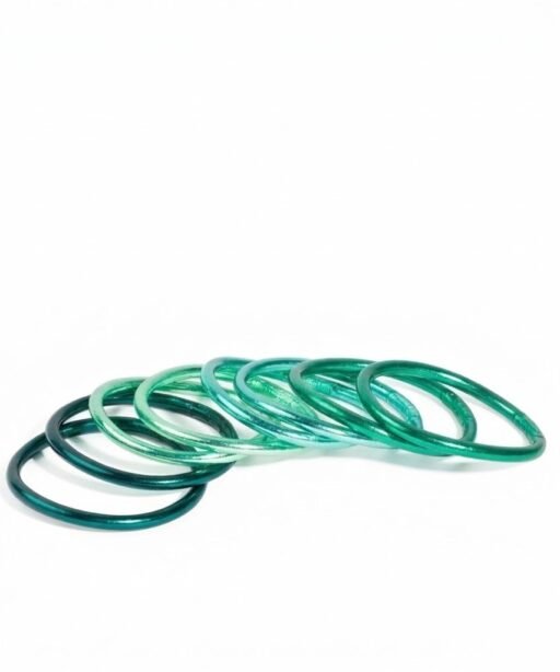Alternative view of Nature Green Bangle Set