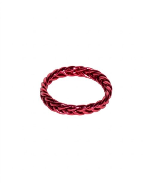 Alternative view of Dark Red Braided