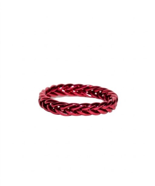Dark Red Braided