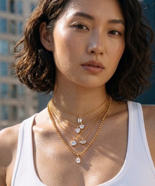 Alternative view of The Oasis Eye Stone Necklace