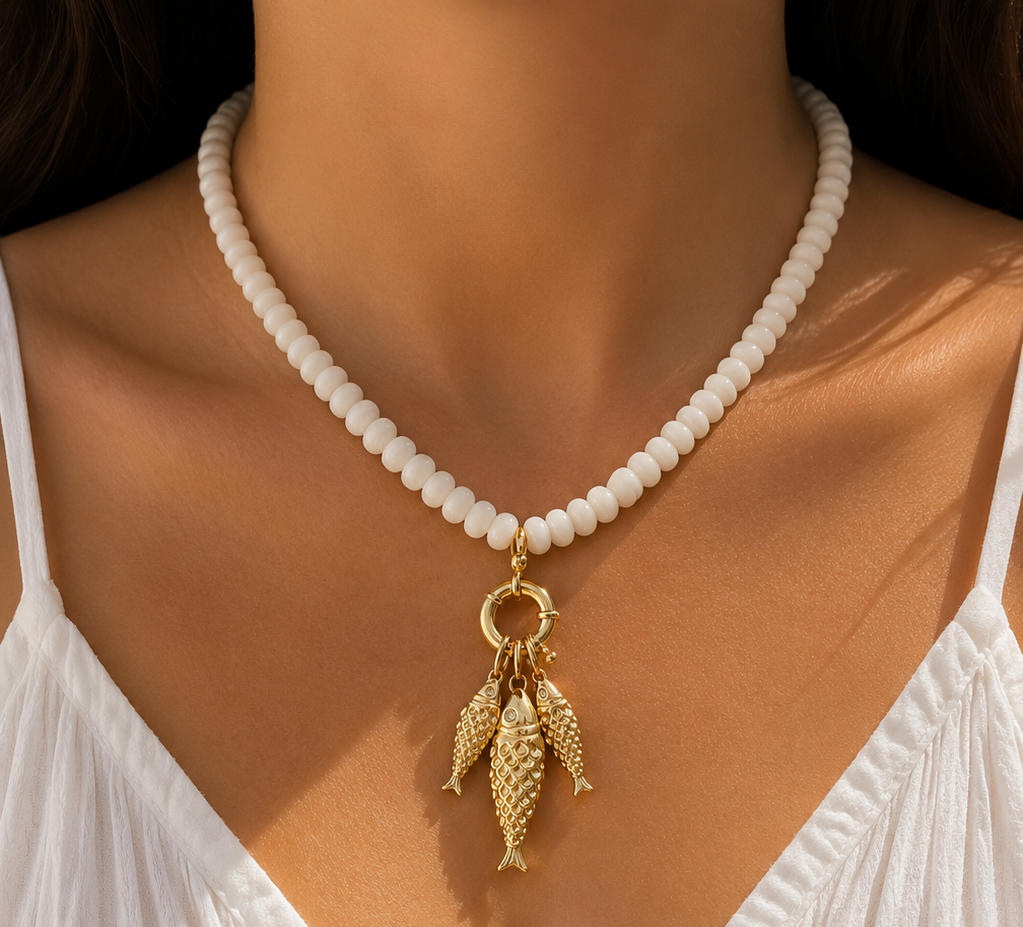 White Mermaid Necklace - Image 2
