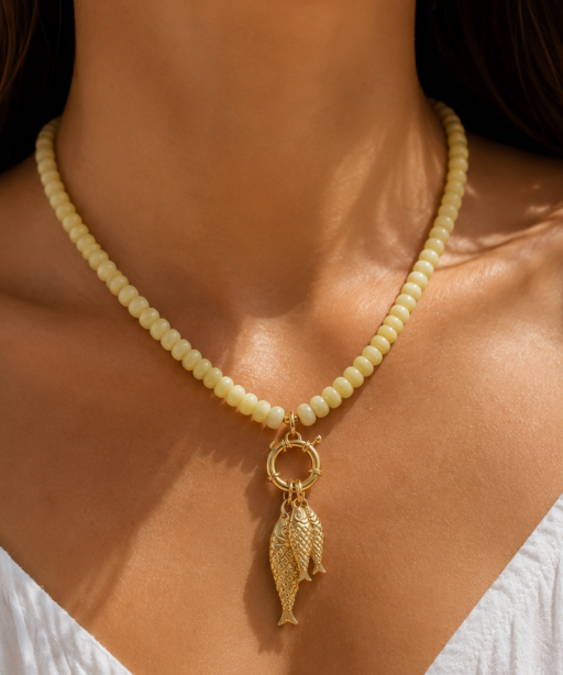 Alternative view of Yellow Mermaid Necklace