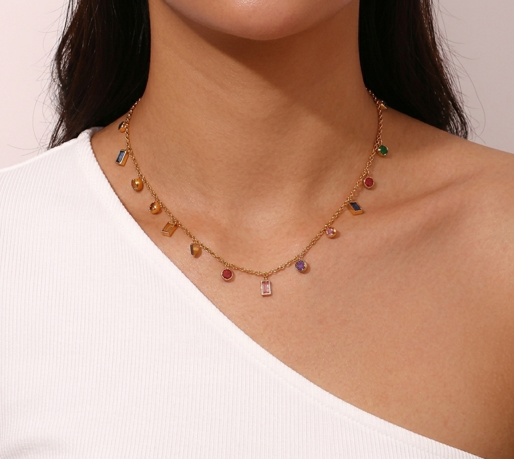 Rainbow Drop Necklace - Image 2