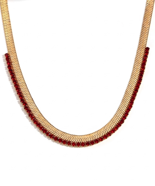 Red Snake Necklace