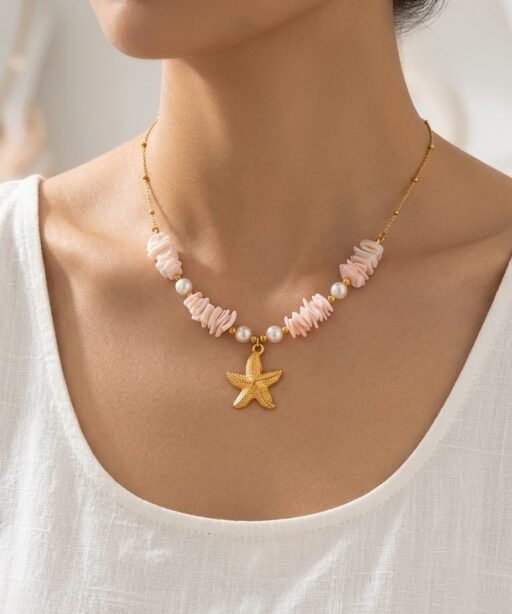 Alternative view of Star Fish Necklace