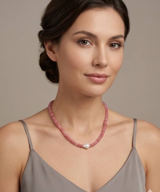 Alternative view of Pink Beaded Necklace