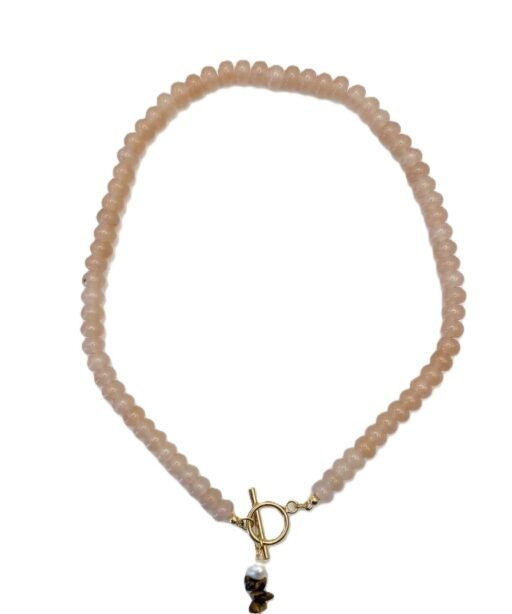 Nude Beaded Necklace