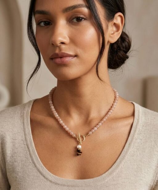 Alternative view of Nude Beaded Necklace